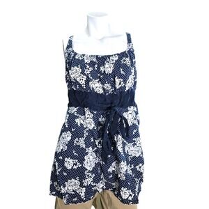 Cato Womens Sleeveless Casual Shirt Plus Size 26 Fit‎ Flare Blouse Floral